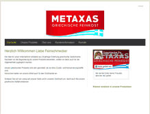 Tablet Screenshot of feinkost-metaxa.de
